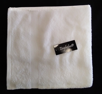 Badehåndklæde PORTO 70 x 140 cm Hvid 